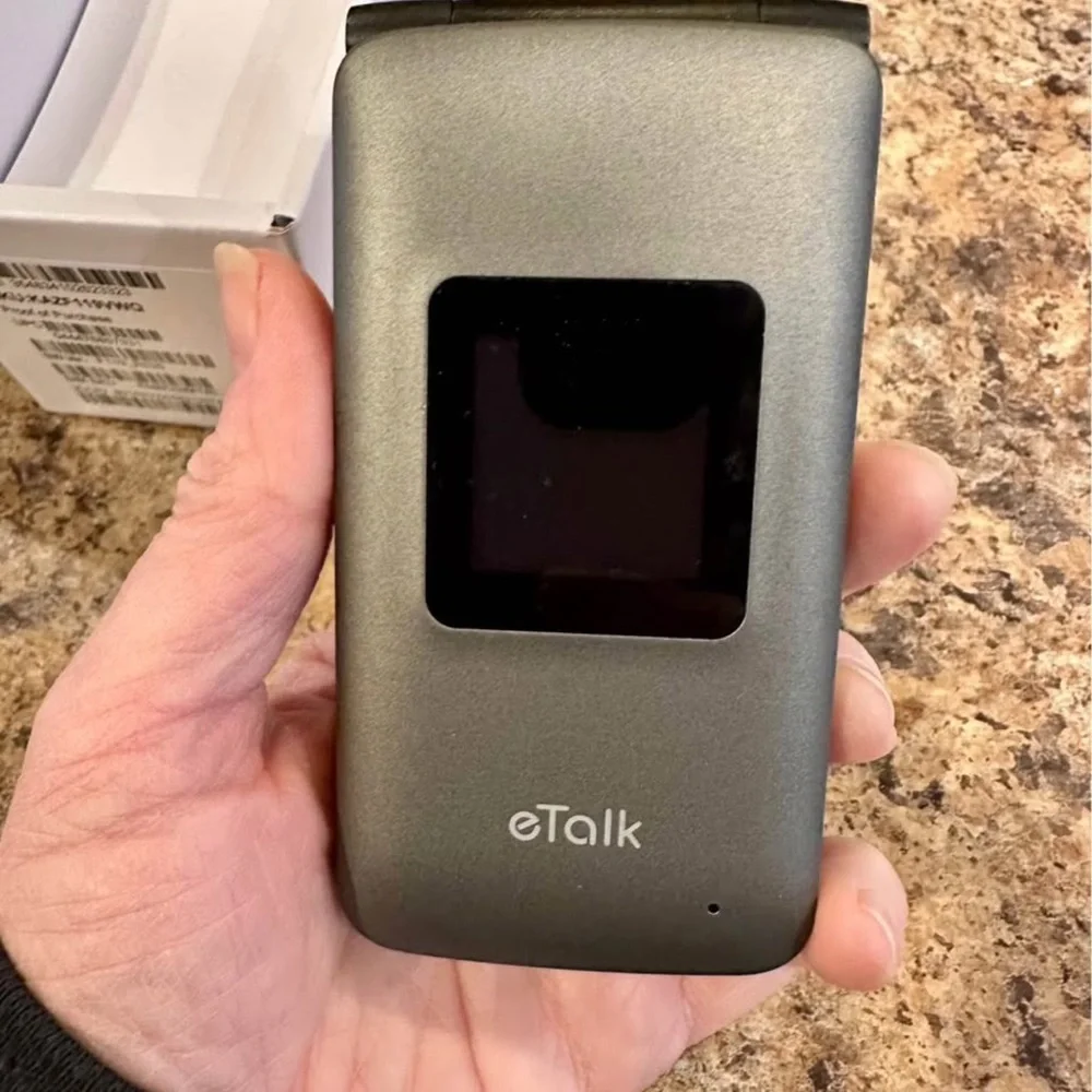 Gray Flip Phone